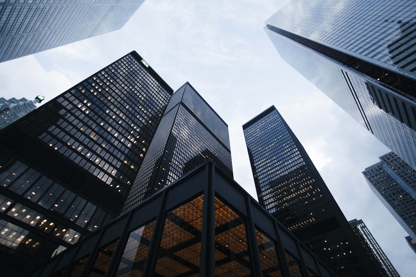 Corporate headquarters towers
